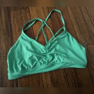 Green calia bikini top